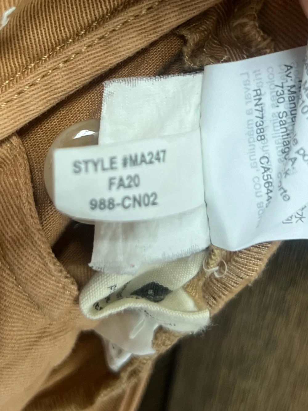 Madewell Penn Athletic Slim Soft & Stretchy Chino Pants Castle Brown Size 31x32